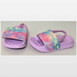 New Wave Zone Shoes Kid Size 6 7 Toddler Girls Mermaid Purple Sandal NWT